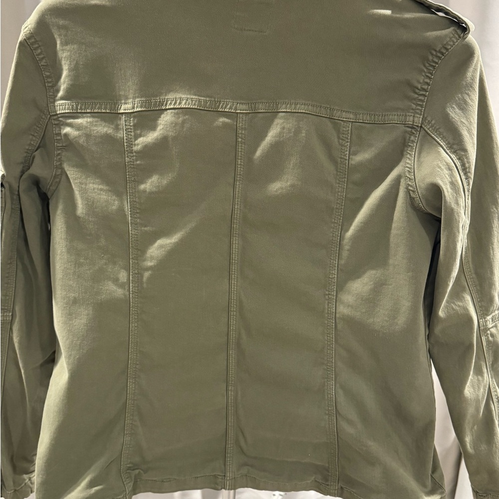 Kensie Khaki Utility Jacket for Women - Picture 6 of 7